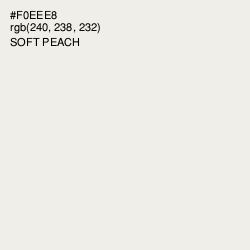 #F0EEE8 - Soft Peach Color Image